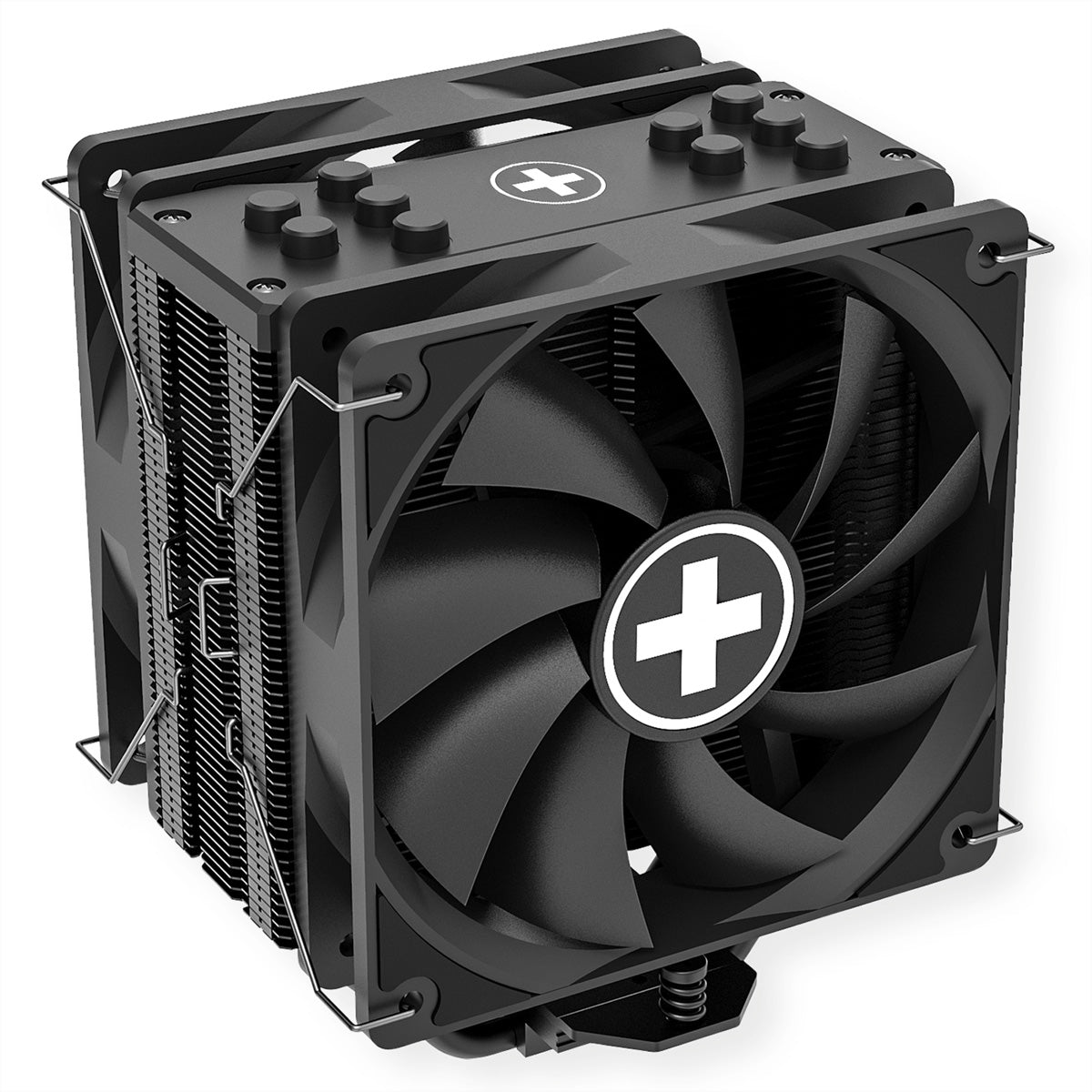 Xilence M705D – CPU-Kühler – 2×120 mm PWM, 5 Heatpipes, 220 W, Schwarz, für AM5, AM4, LGA 1700 und andere