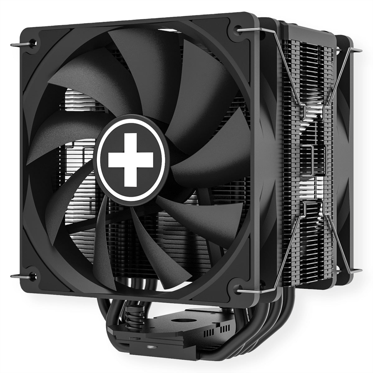Xilence M705D – CPU-Kühler – 2×120 mm PWM, 5 Heatpipes, 220 W, Schwarz, für AM5, AM4, LGA 1700 und andere