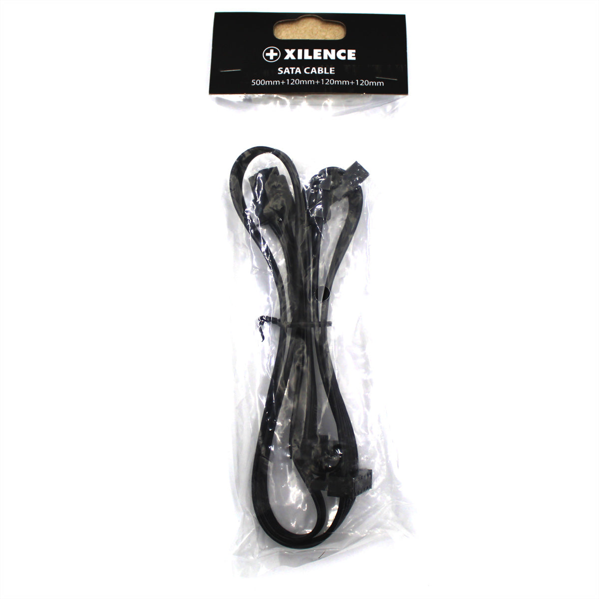 Xilence SATA Stromkabel – SATA 15-polig (Power)–SATA 15-polig (Power), 0,86 m, schwarz, für Xilence Netzteile