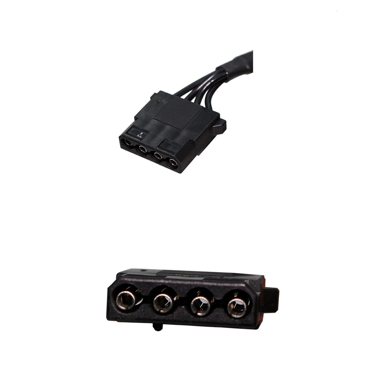 Xilence Molex 4-poliges Stromkabel – Molex 4-polige Buchse–Buchse, 0,74 m, Schwarz