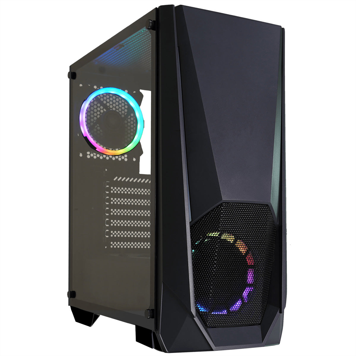 Xilence Xilent Blast X505.ARGB – PC-Gehäuse (Midi-Tower), Schwarz, 2×ARGB Lüfter, 2×USB 3.0, GPU bis 315 mm