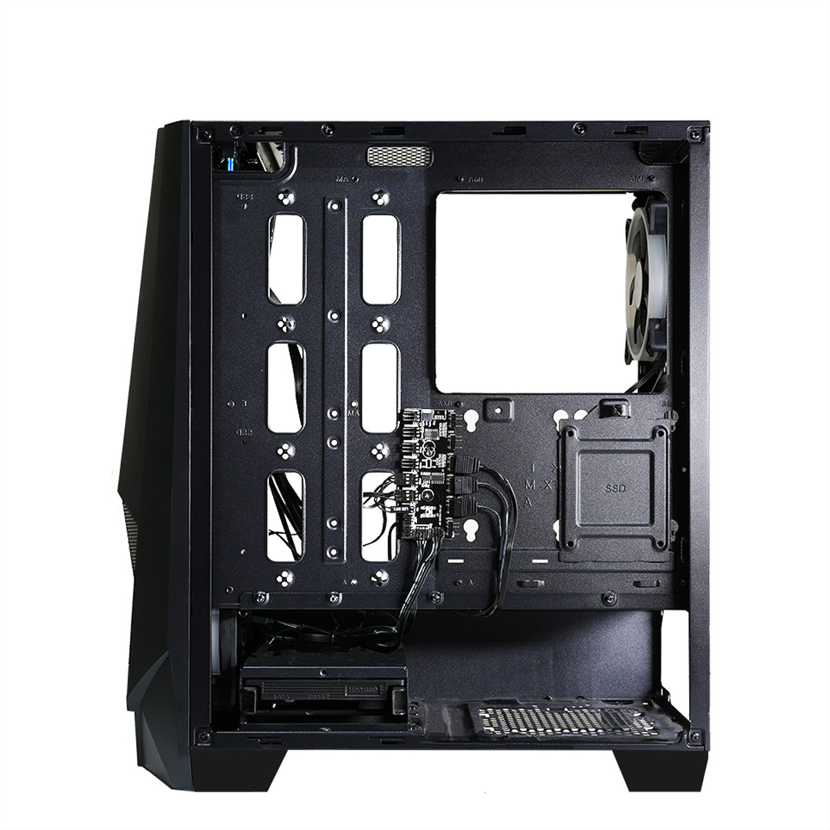 Xilence Xilent Blast X505.ARGB – PC-Gehäuse (Midi-Tower), Schwarz, 2×ARGB Lüfter, 2×USB 3.0, GPU bis 315 mm
