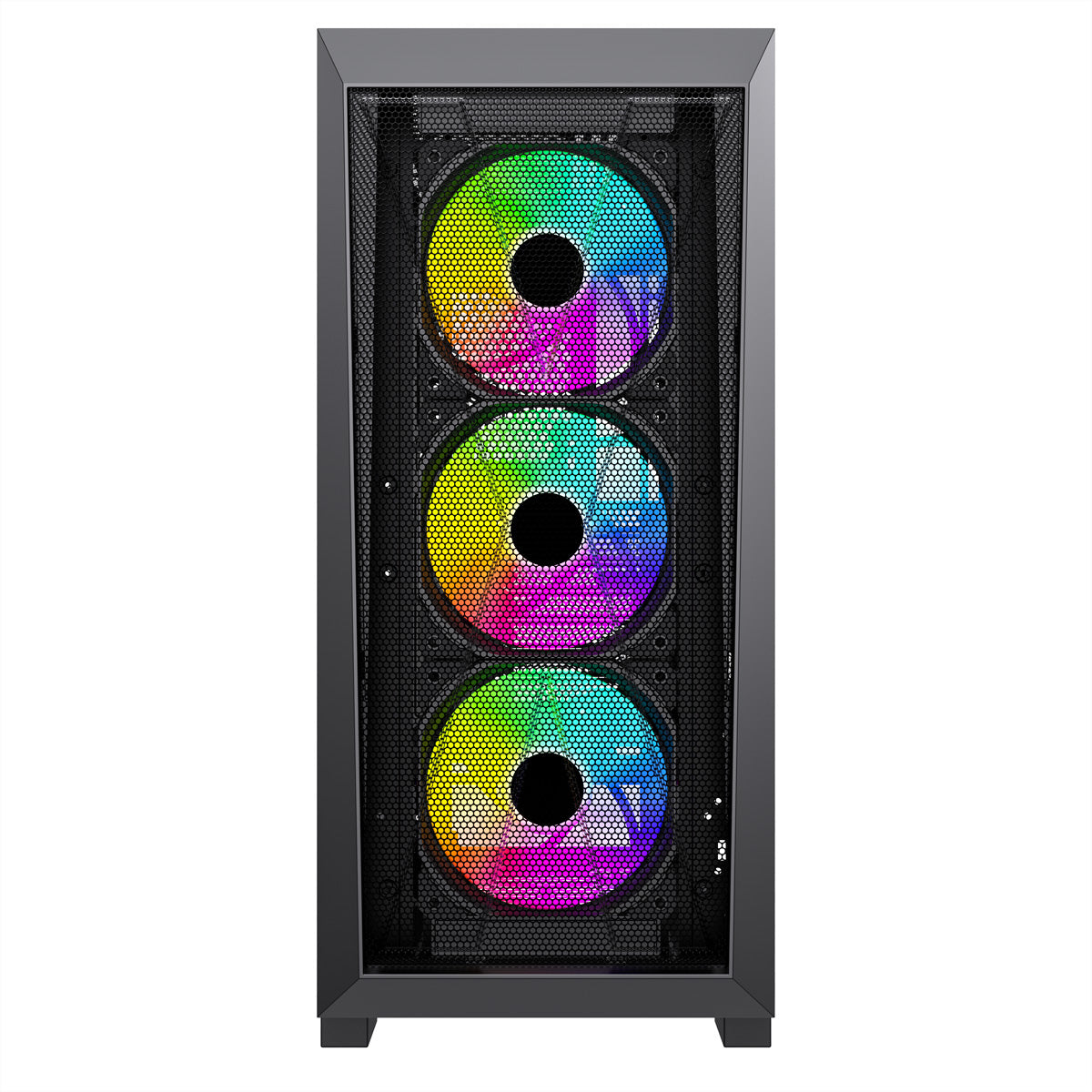 Xilence X912.ARGB – PC-Gehäuse (Midi-Tower) – ATX, Schwarz, 3×ARGB, 1×120 mm, 1×USB-C, GPU bis 375 mm