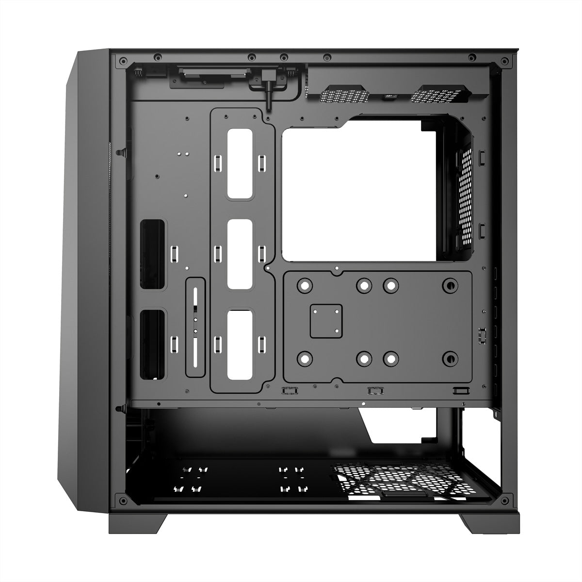 Xilence X912.ARGB – PC-Gehäuse (Midi-Tower) – ATX, Schwarz, 3×ARGB, 1×120 mm, 1×USB-C, GPU bis 375 mm
