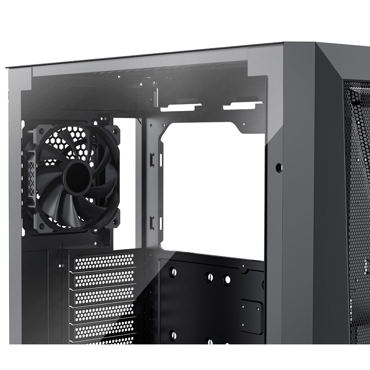 Xilence X912.ARGB – PC-Gehäuse (Midi-Tower) – ATX, Schwarz, 3×ARGB, 1×120 mm, 1×USB-C, GPU bis 375 mm