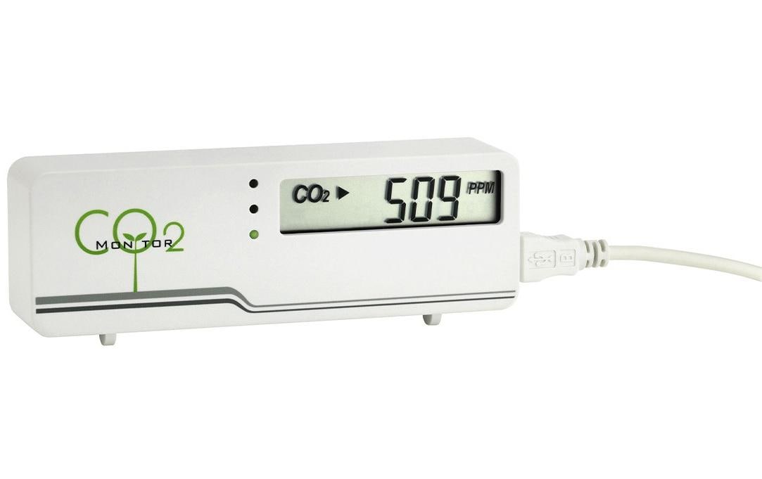 TFA-Dostmann TFA Dostmann AIRCO2NTROL MINI – CO2-Monitor, LCD-Display, USB-Kabel – Weiss