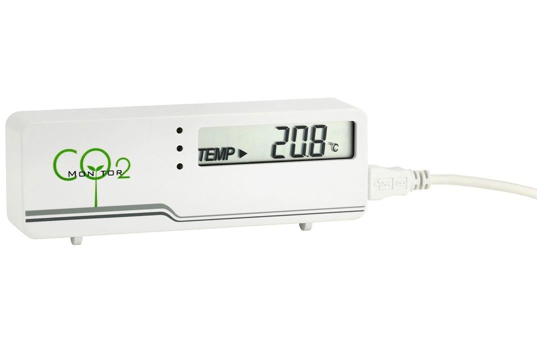TFA-Dostmann TFA Dostmann AIRCO2NTROL MINI – CO2-Monitor, LCD-Display, USB-Kabel – Weiss