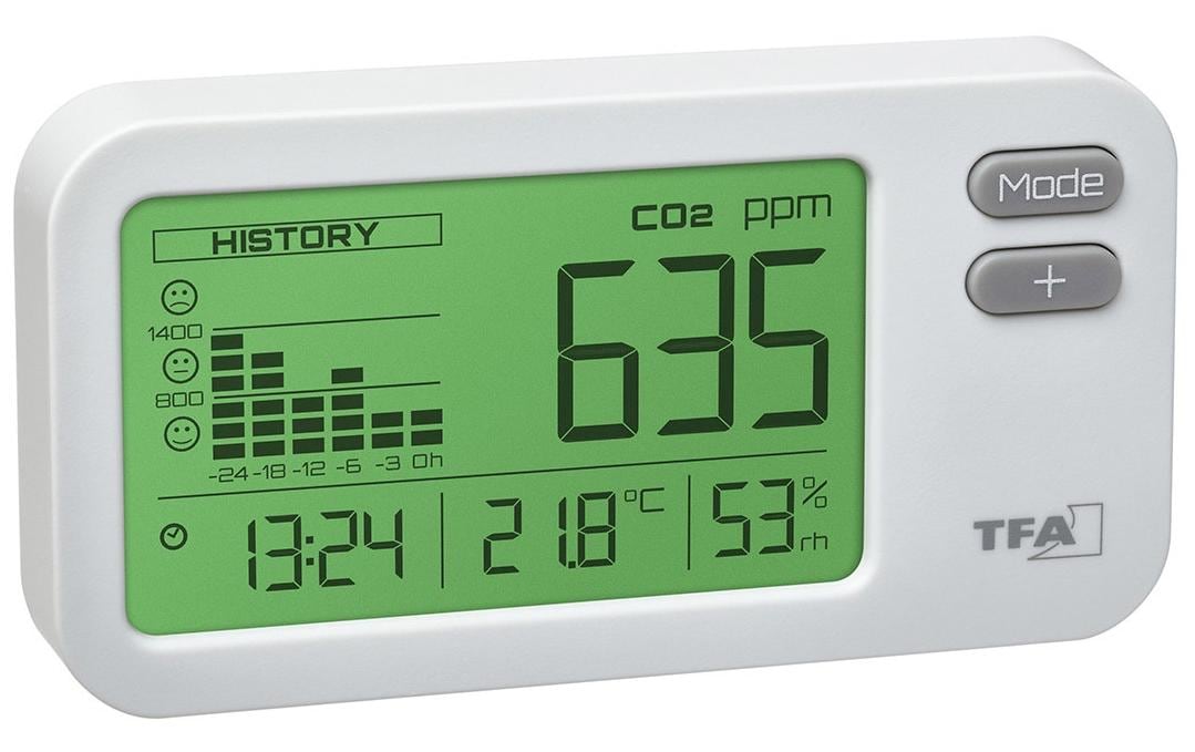 TFA-Dostmann TFA Dostmann AIRCO2NTROL COACH – Multisensor/Raumsensor, CO2-Messung, Display – Weiss
