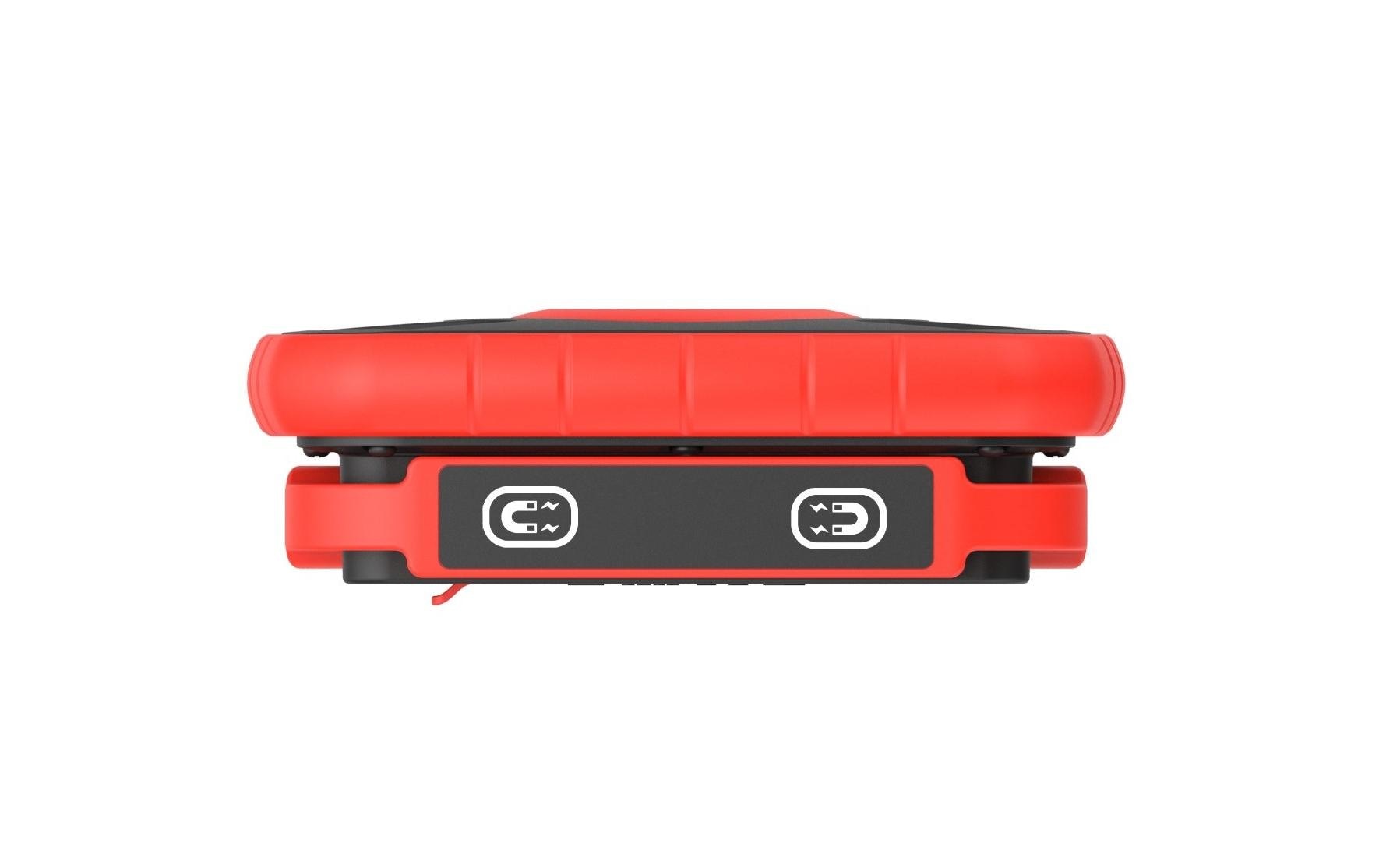 NORDRIDE Arbeitsleuchte 2044 Slim Power – 1000 lm, 10 W, 6000 K, dimmbar, IP66, schwarz/rot