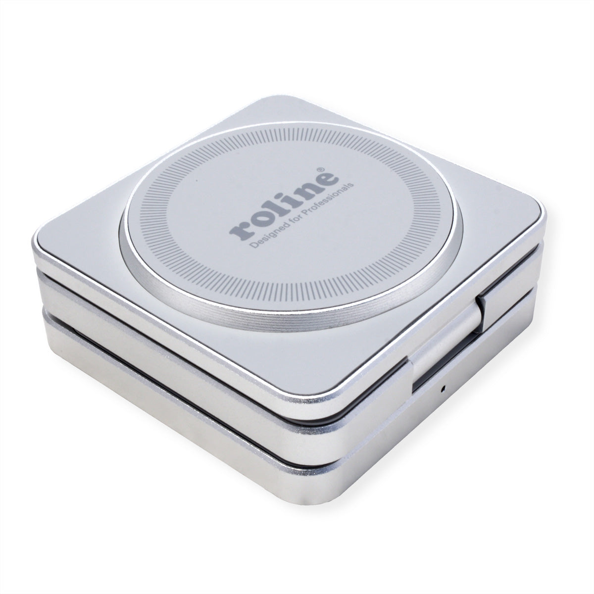 ROLINE 3-in-1 Ladeständer – MagSafe-kompatibel – 15 W – faltbar – für iPhone/Apple Watch/AirPods – Silber