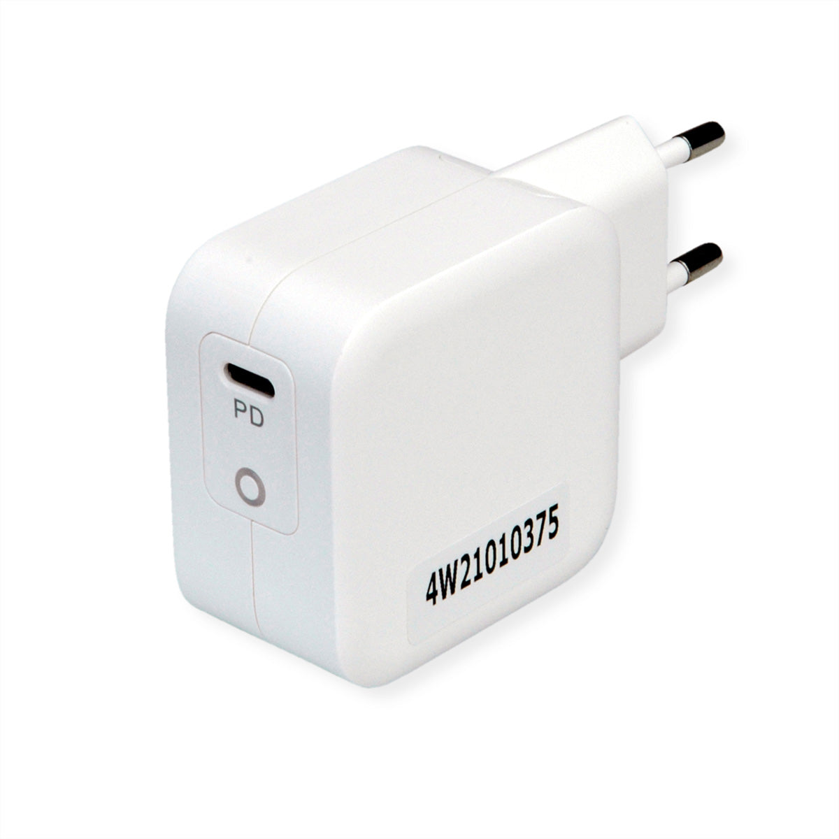 ROLINE USB-Ladegerät 61 W – USB-C×1 – PD, QC 3.0, EU-Stecker (Typ C) – Weiss