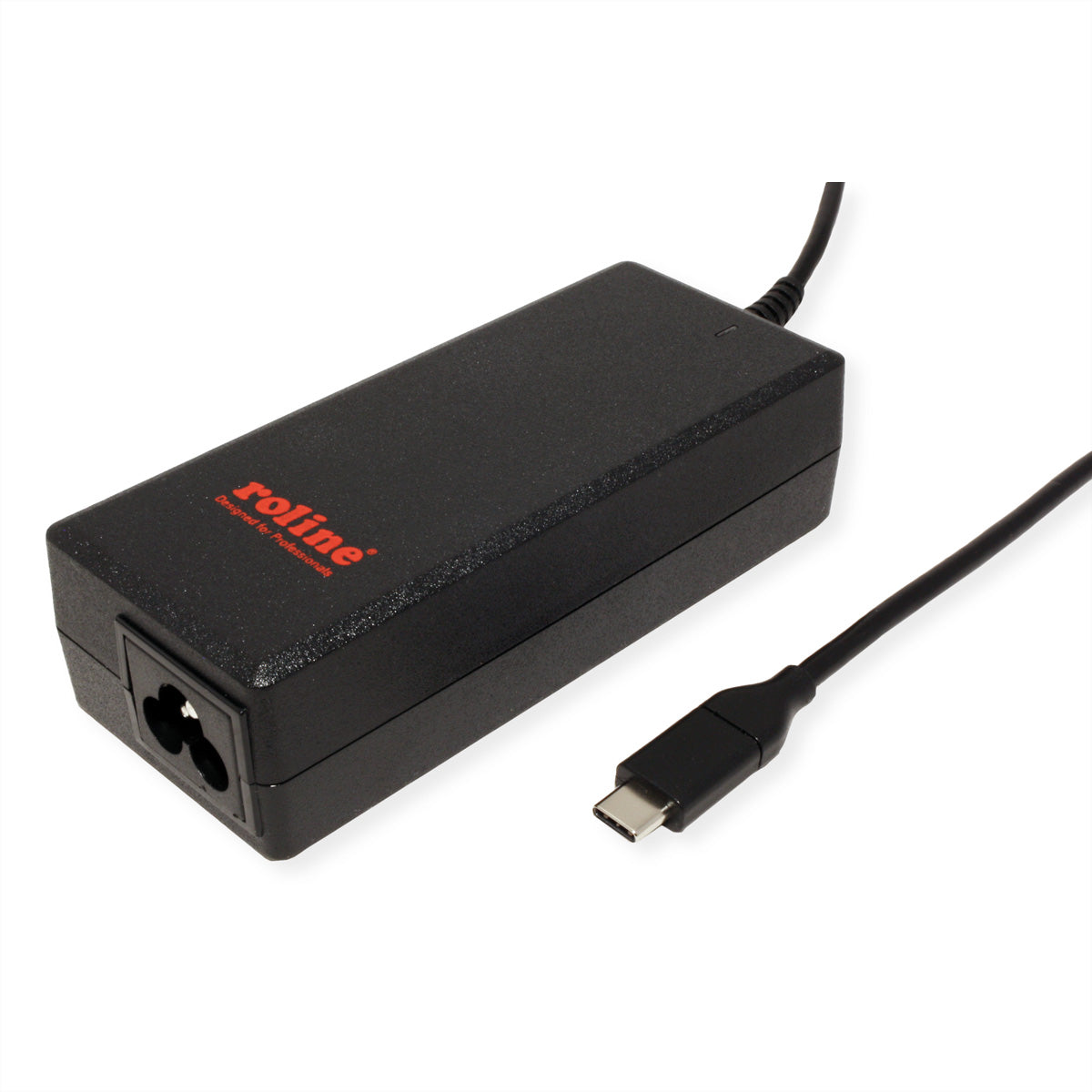 ROLINE USB-Ladegerät 65 W – USB-C×1, PD – Eingang C5/C6, Schwarz