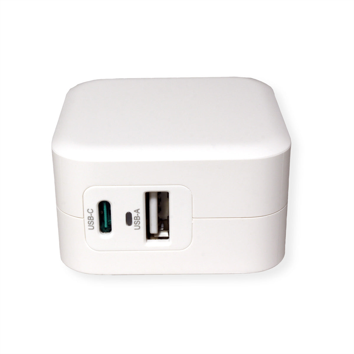 ROLINE USB-Ladegerät 38 W – USB-C×1, USB-A×1 – PD, QC 3.0 – EU-Stecker (Typ C)