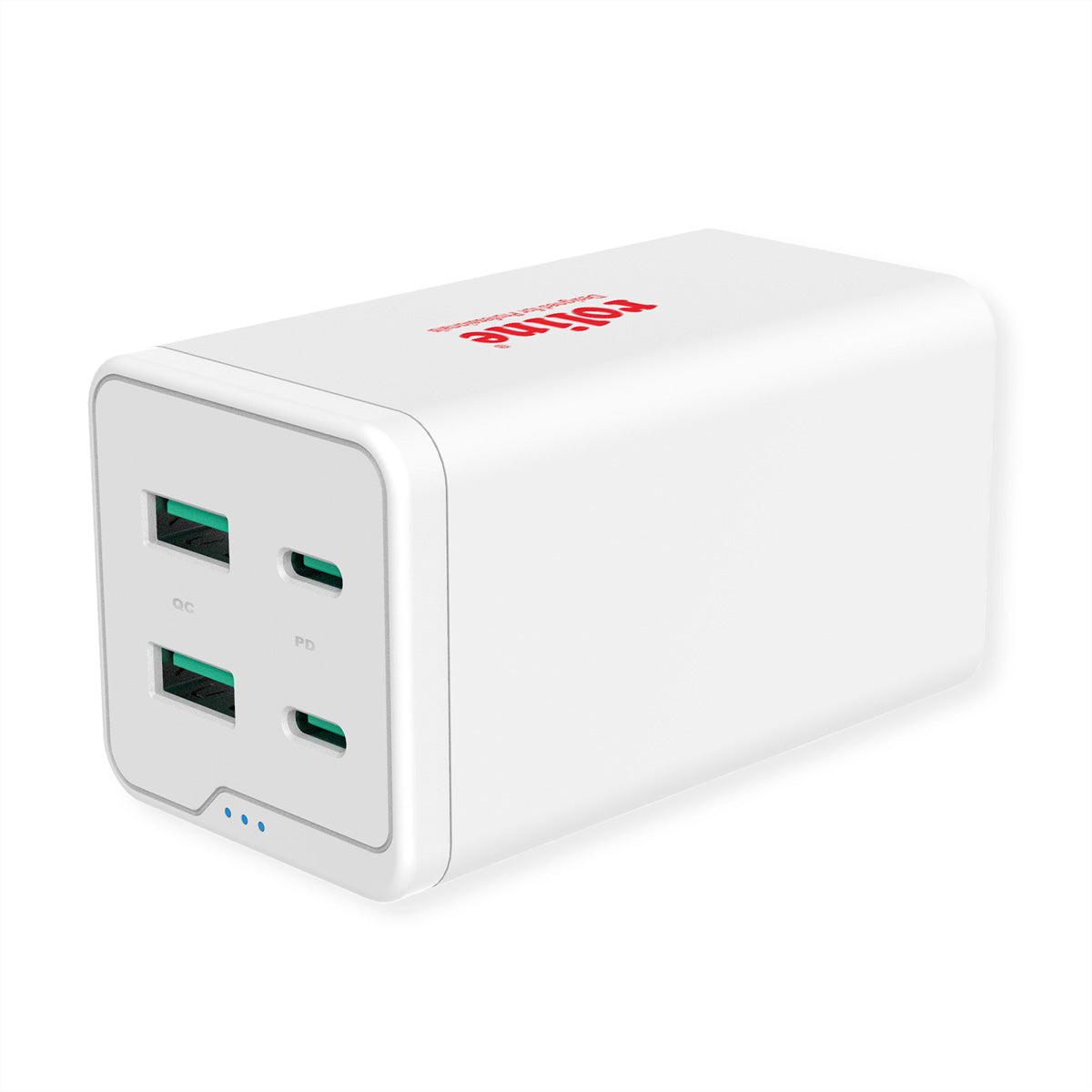 ROLINE USB-Ladegerät 120 W – USB-C×2, USB-A×2 – PD, QC 3.0 – EU-Stecker (Typ C) – Weiss