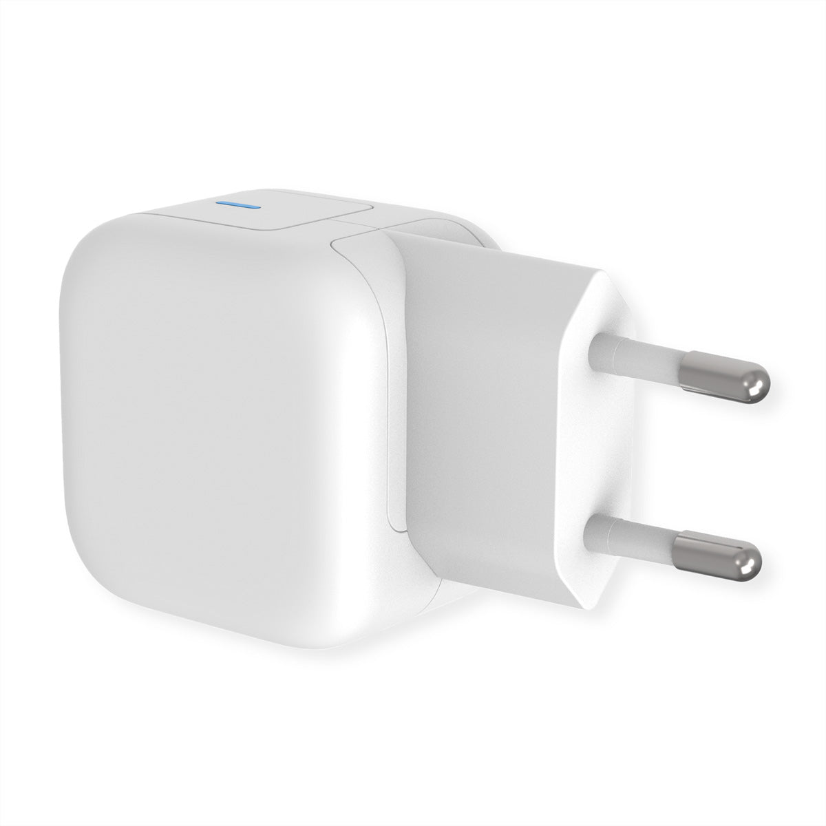 ROLINE USB-Ladegerät 20 W – USB-C×1 – GaN, EU-Stecker (Typ C), Weiss