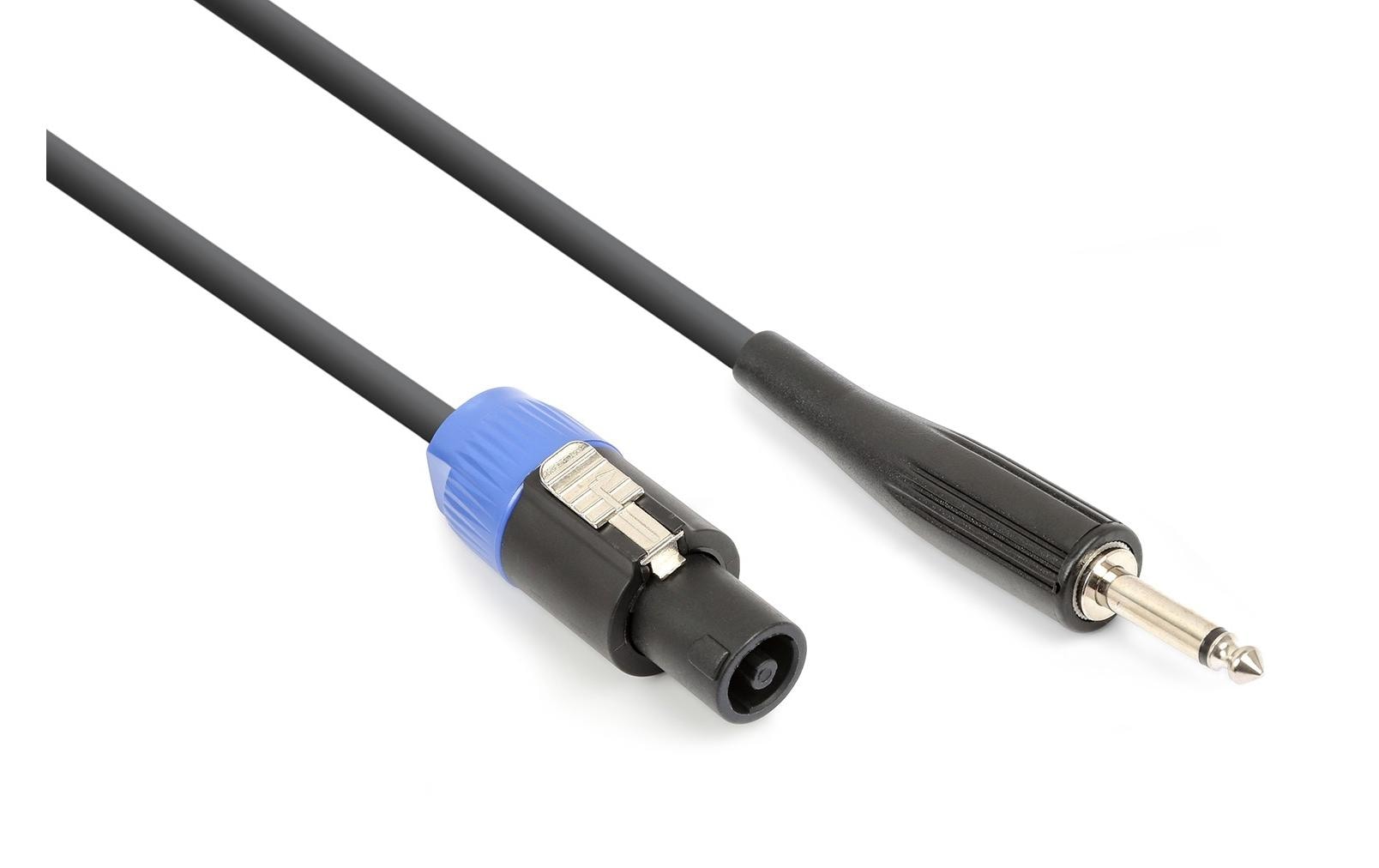 Vonyx CX305-10 – Adapterkabel – Speakon (NL4) auf 6,3 mm Klinke – 10 m – Schwarz