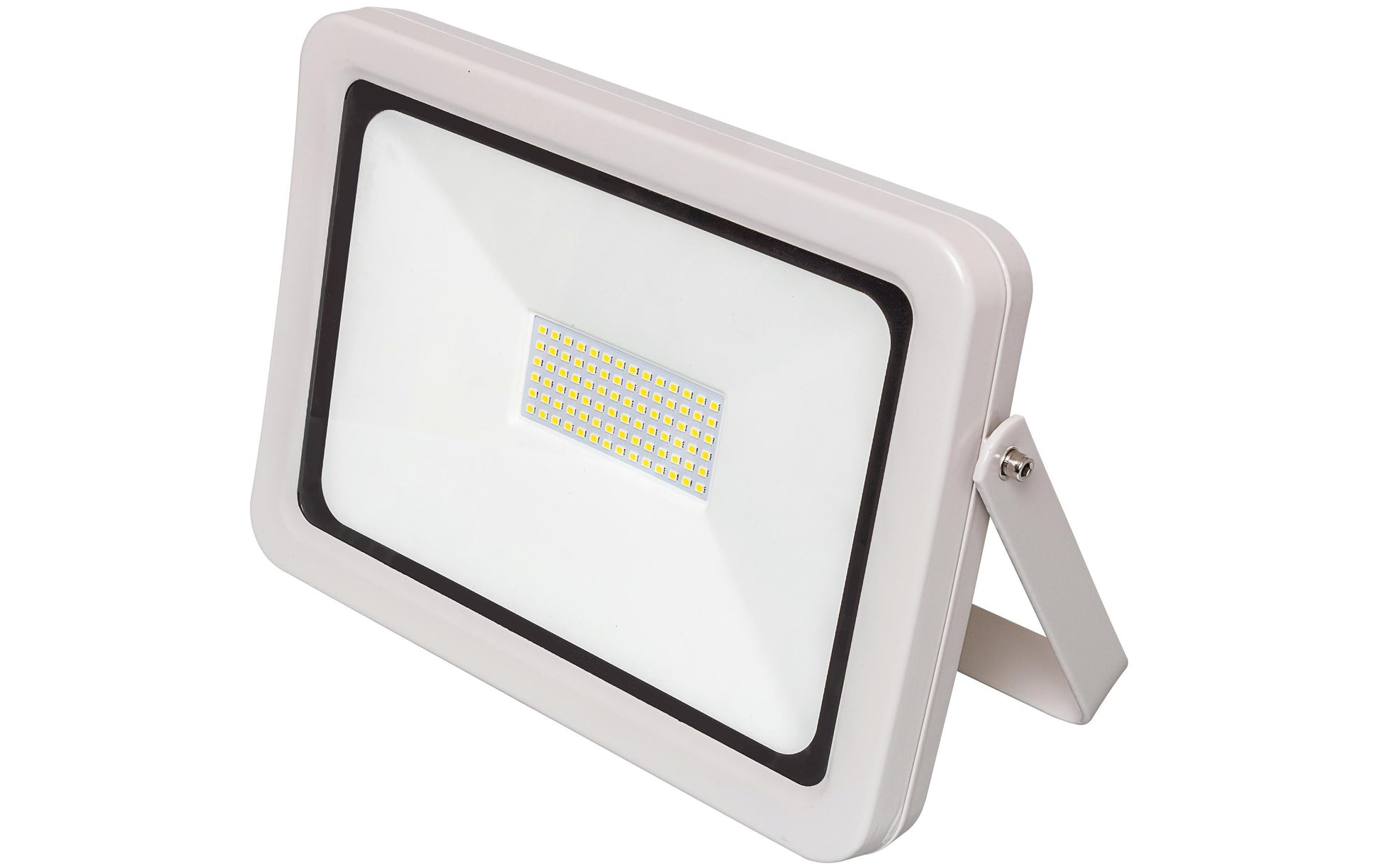Steffen Arbeitsstrahler – 23×16,5 cm, 4300 lm, 50 W, Kaltweiss, 6500 K, IP65, Netzbetrieb, Grau, Hartglas