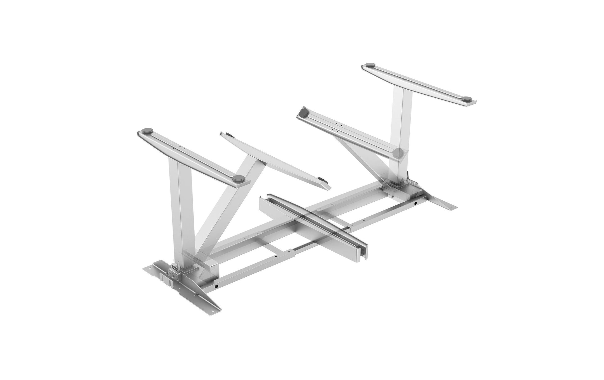 Fellowes Schreibtischgestell Levado – höhenverstellbar – weiss – 64–126 cm