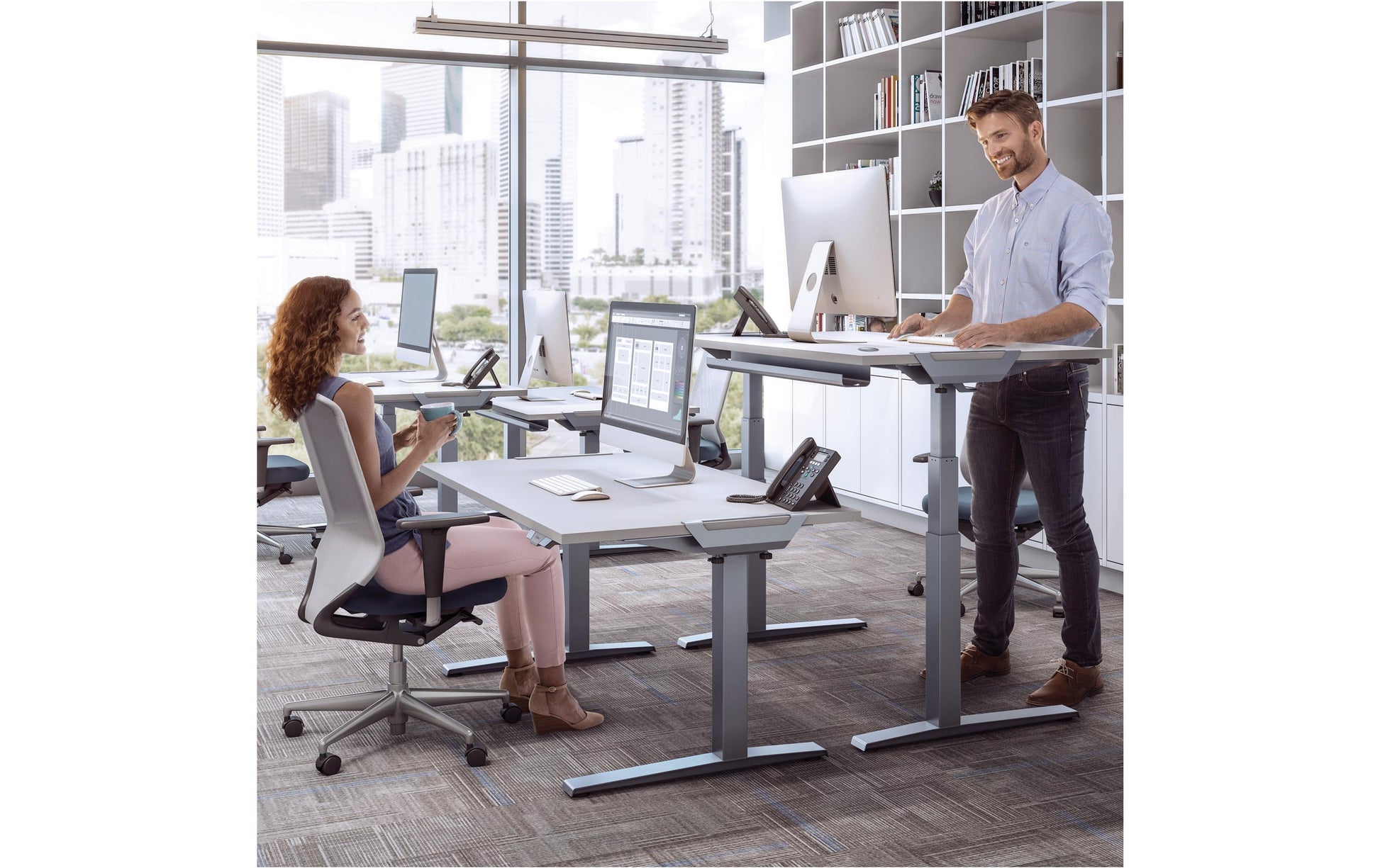 Fellowes Levado – Tischplatte – 80 × 140 × 2,5 cm – grau