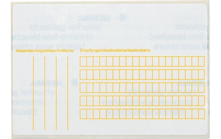 HERMA Schuletiketten – Motiv Beschriftungsvordruck – 118 × 80 mm, Abgerundete Ecken, 500 Stk, 500 Bogen