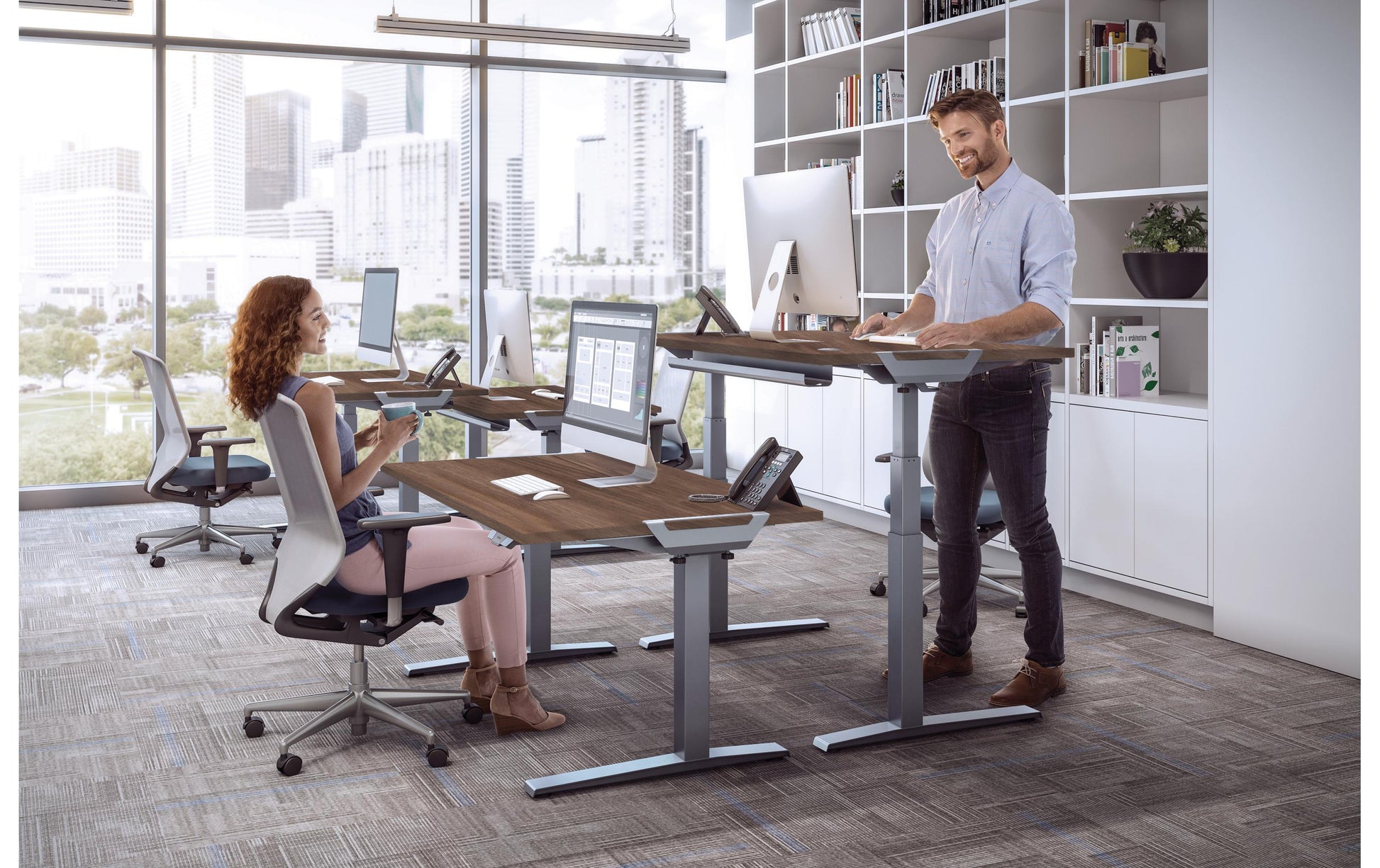 Fellowes Tischplatte – 160 × 80 × 2,5 cm – Walnuss – für Levado, Cambio
