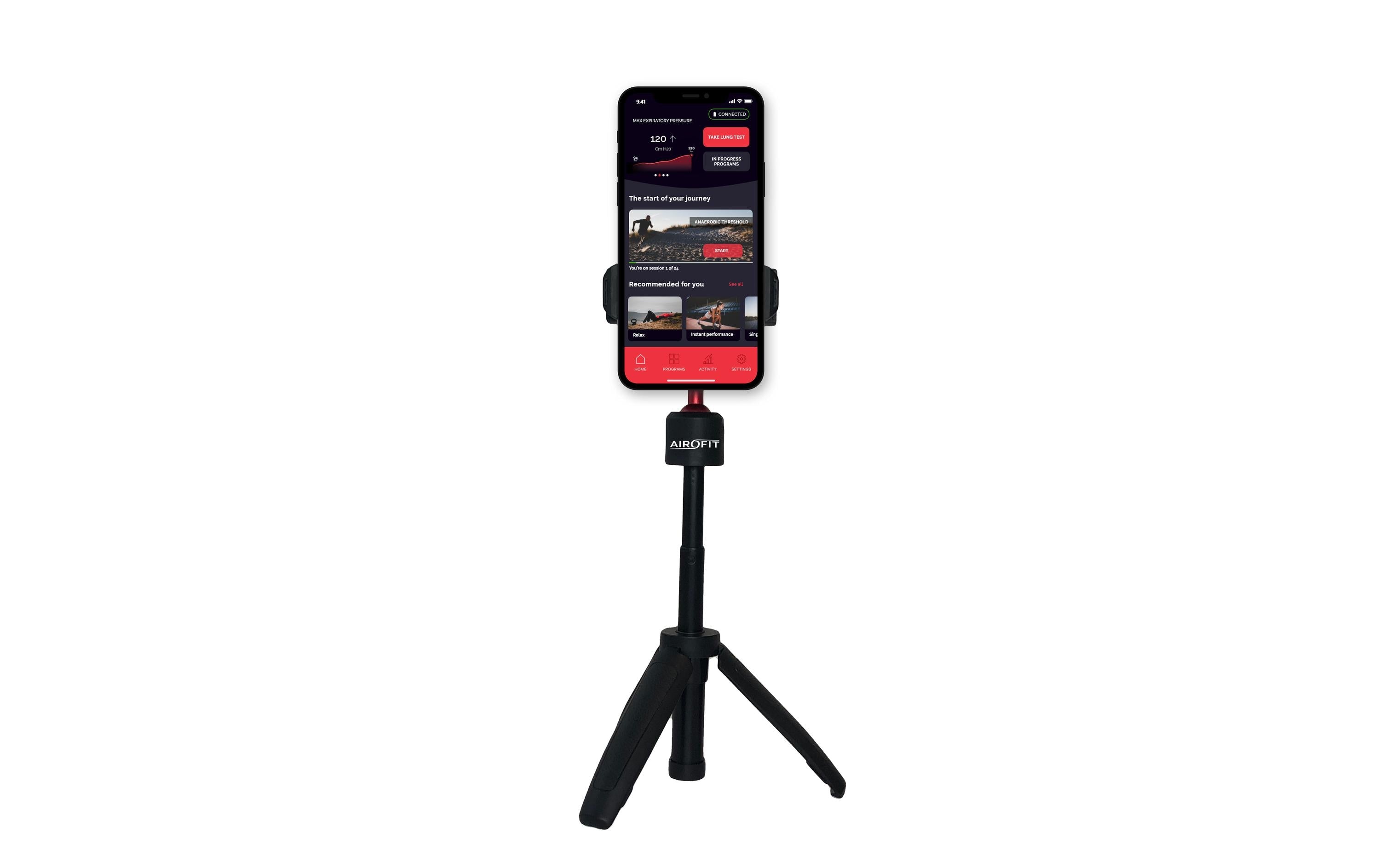 Airofit Tisch-Ständer – Smartphone-Stativ, Schwarz