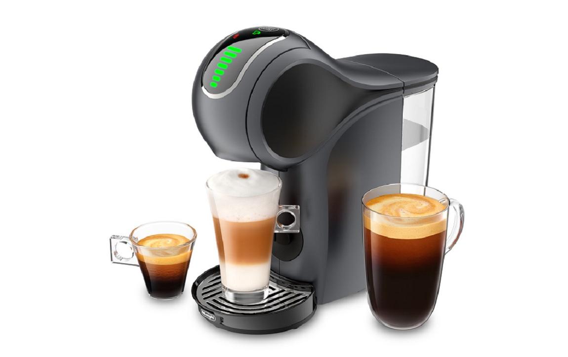 De’Longhi De'Longhi GenioSTouch EDG426.GY Kapselmaschine – für NESCAFÉ Dolce Gusto, 0,8 l, grau, 11,2×28,8×27,3 cm