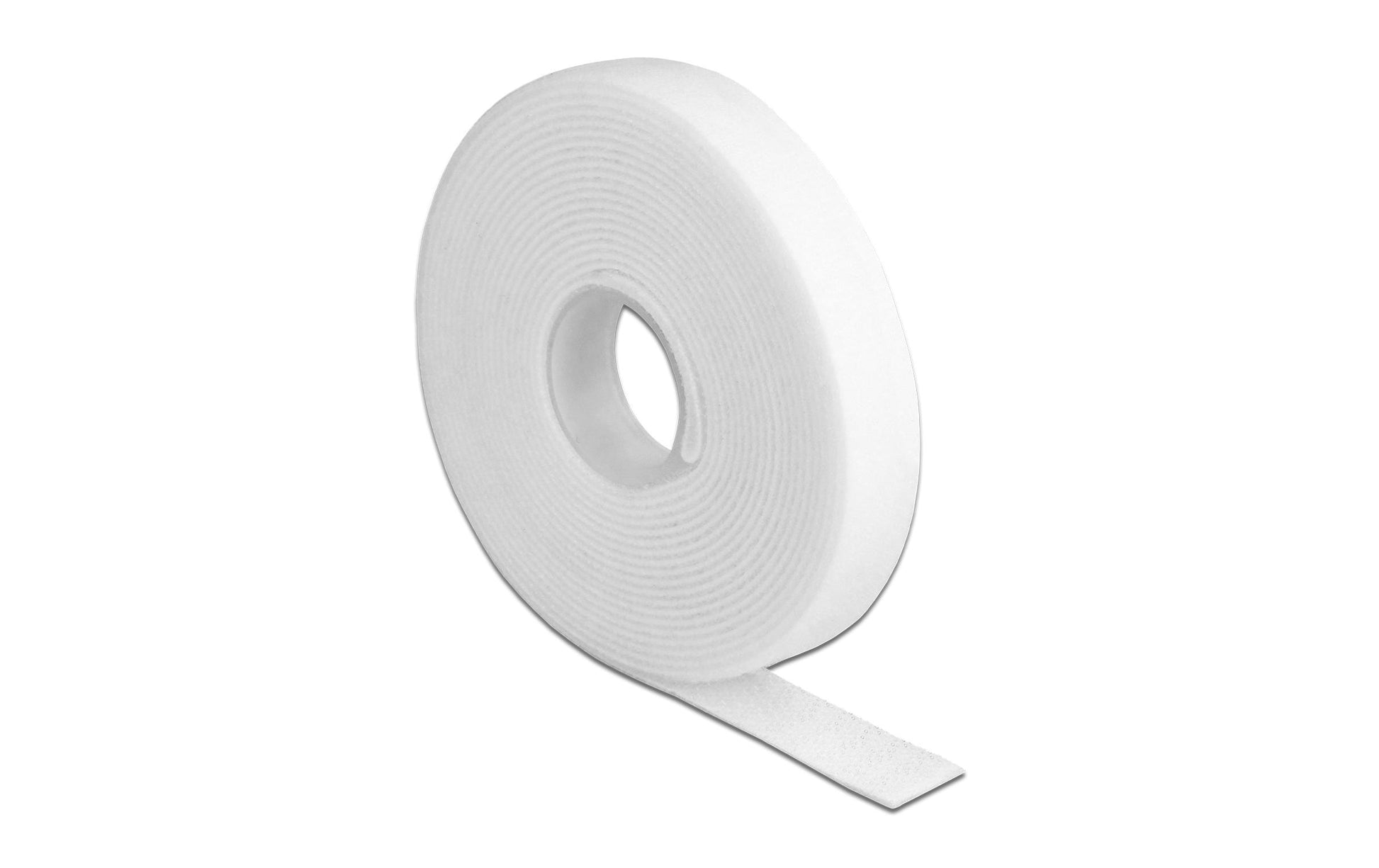 DeLOCK Klettband, 3 m × 13 mm – weiss