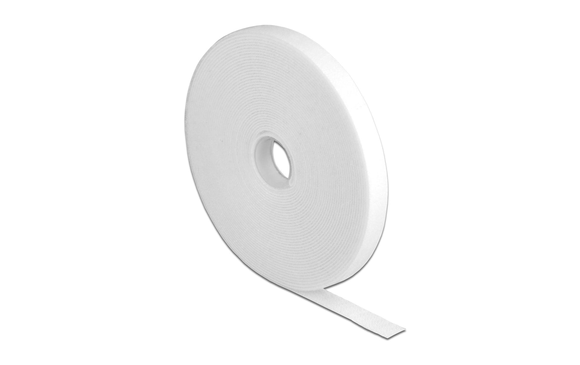 DeLOCK Klettband, 10 m × 13 mm – weiss
