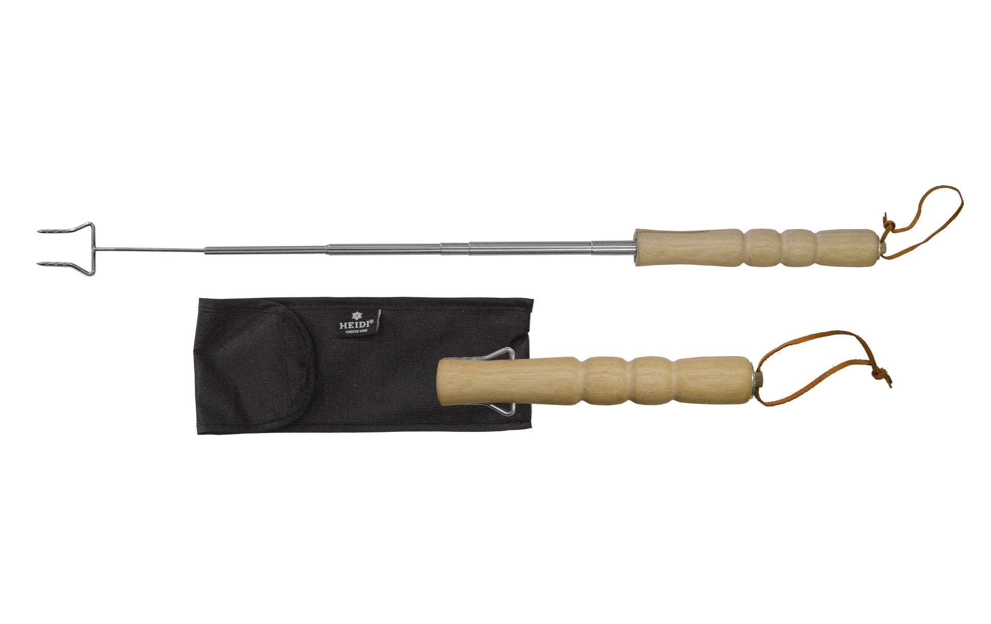 Heidi Cheese Line Grillgabel 42,5 cm, Edelstahl/Akazie, mit Tragetasche