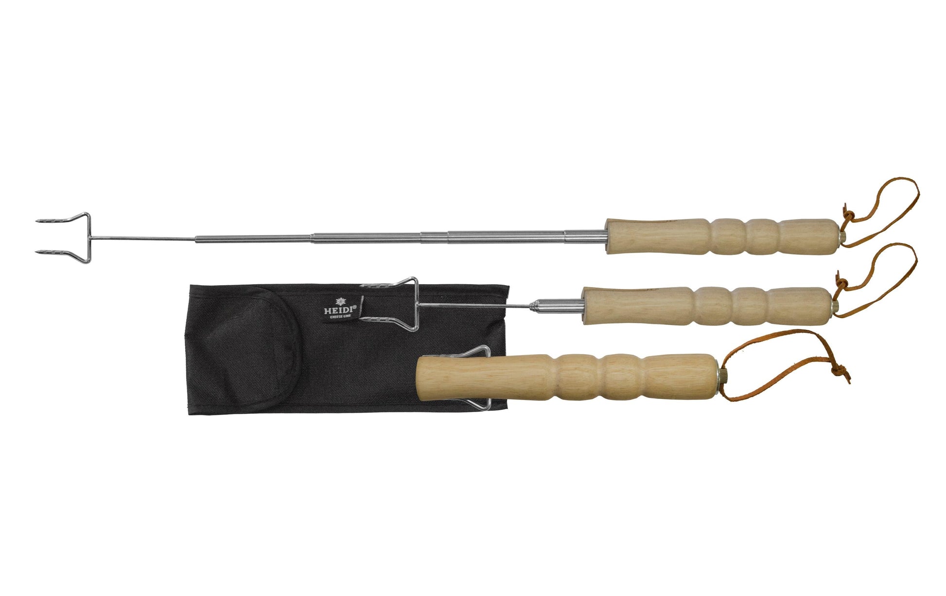 Heidi Cheese Line Grillgabel 42,5 cm, Edelstahl/Akazie, mit Tragetasche