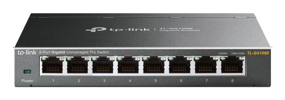 TP-Link TL-SG108E – Managed Switch – 8×GbE, L2