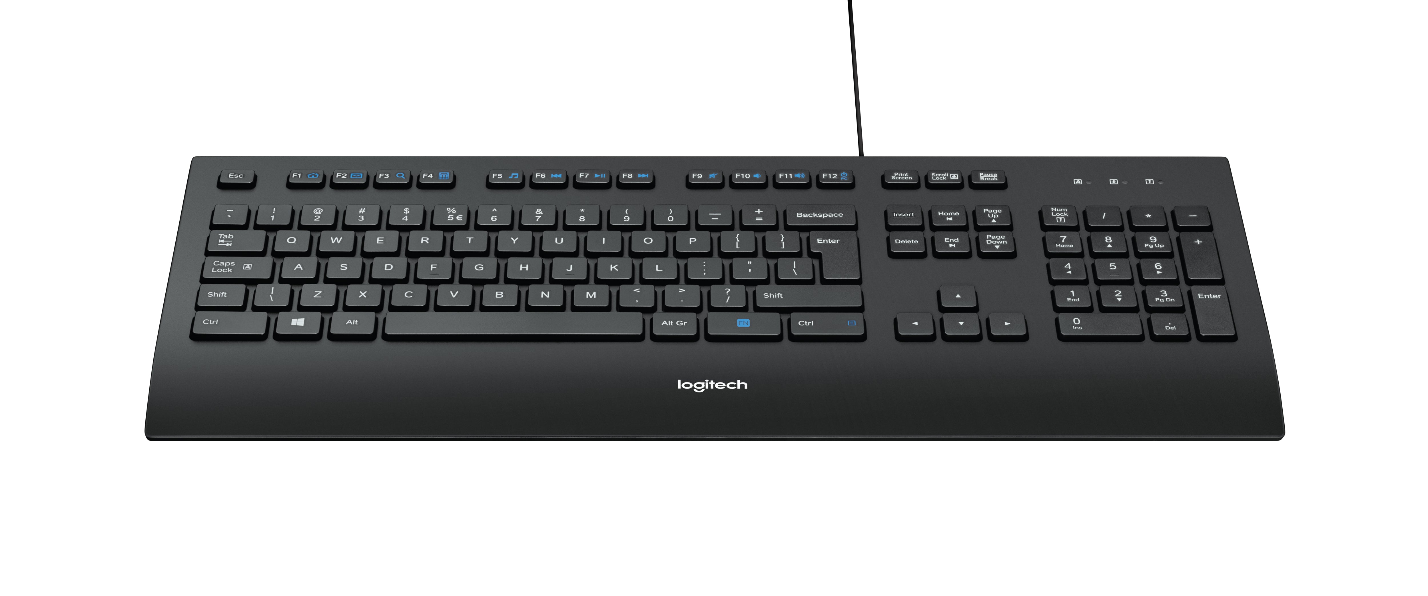 Logitech K280E – Tastatur, kabelgebunden, US-Layout (EN)