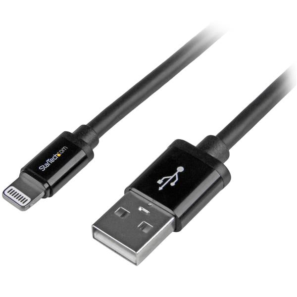 StarTech.com Daten- & Ladekabel – Lightning auf USB-A 2 m, Schwarz – für iPhone/iPad