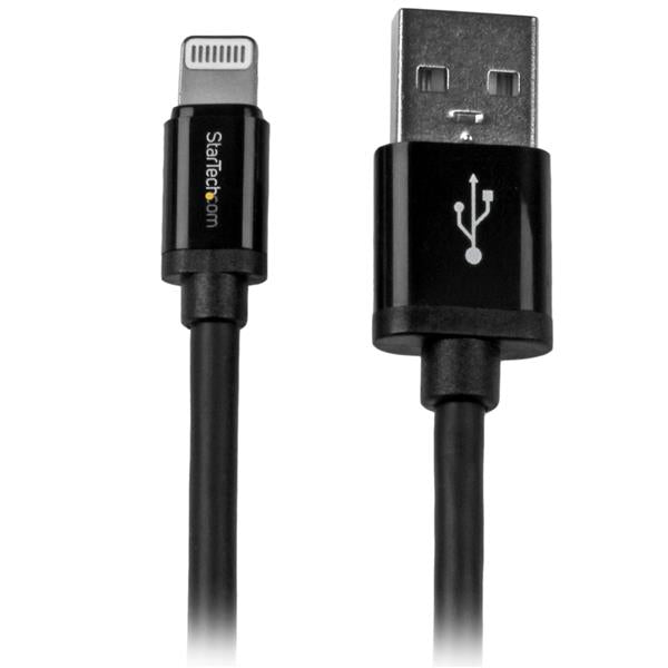 StarTech.com Daten- & Ladekabel – Lightning auf USB-A 2 m, Schwarz – für iPhone/iPad