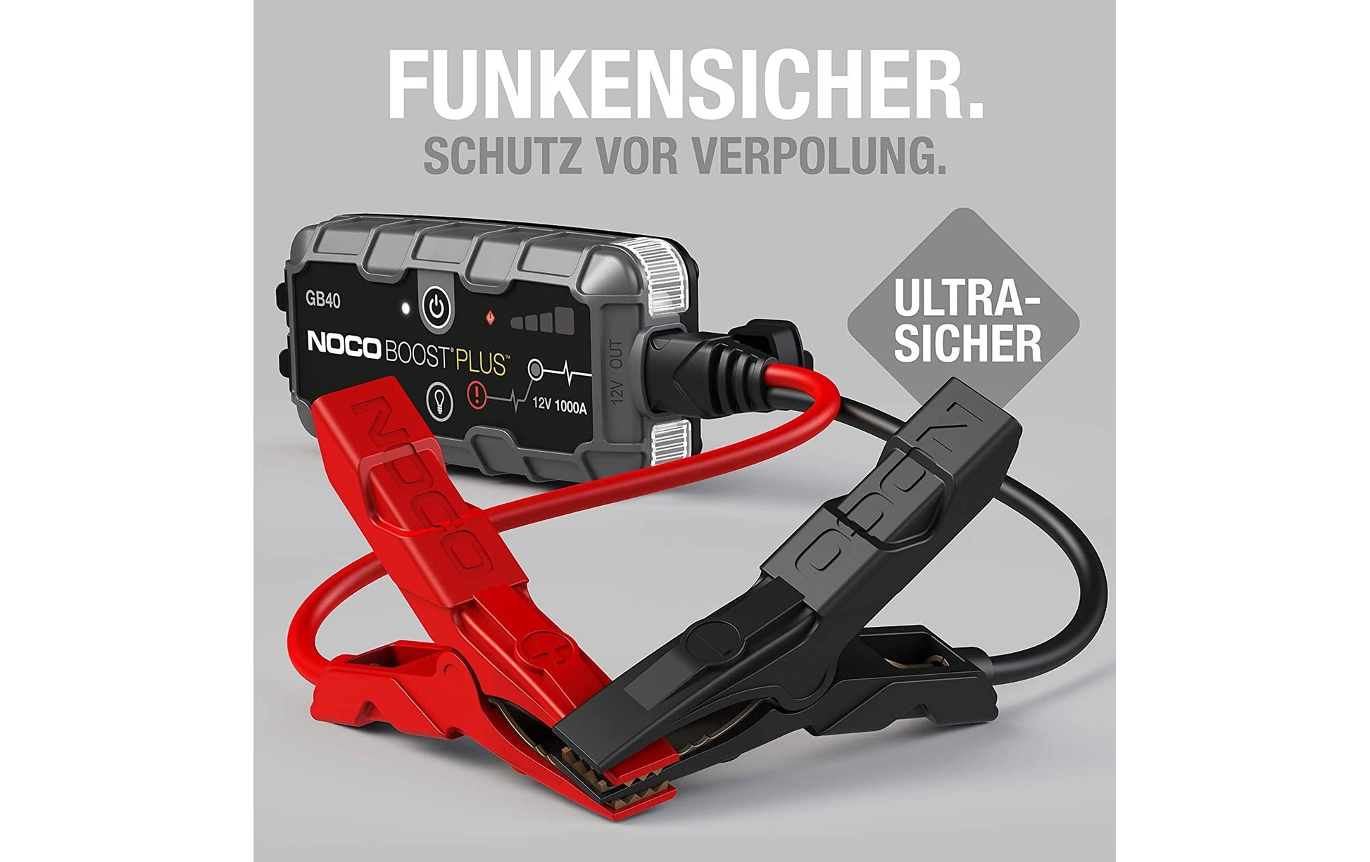 Noco GB40 – Starthilfegerät, 12 V, 1000 A, 24 Wh, für Motoren bis 6,0 l
