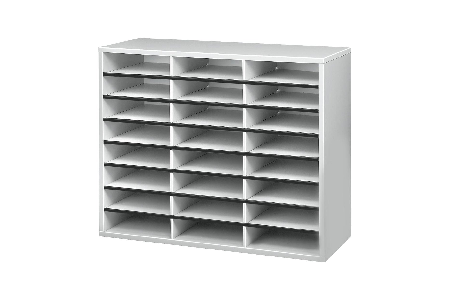 Fellowes Post- und Broschüren Manager Sammelbox – für 36 A4-Fächer, 595 × 737 × 302 mm, weiss, Melamin