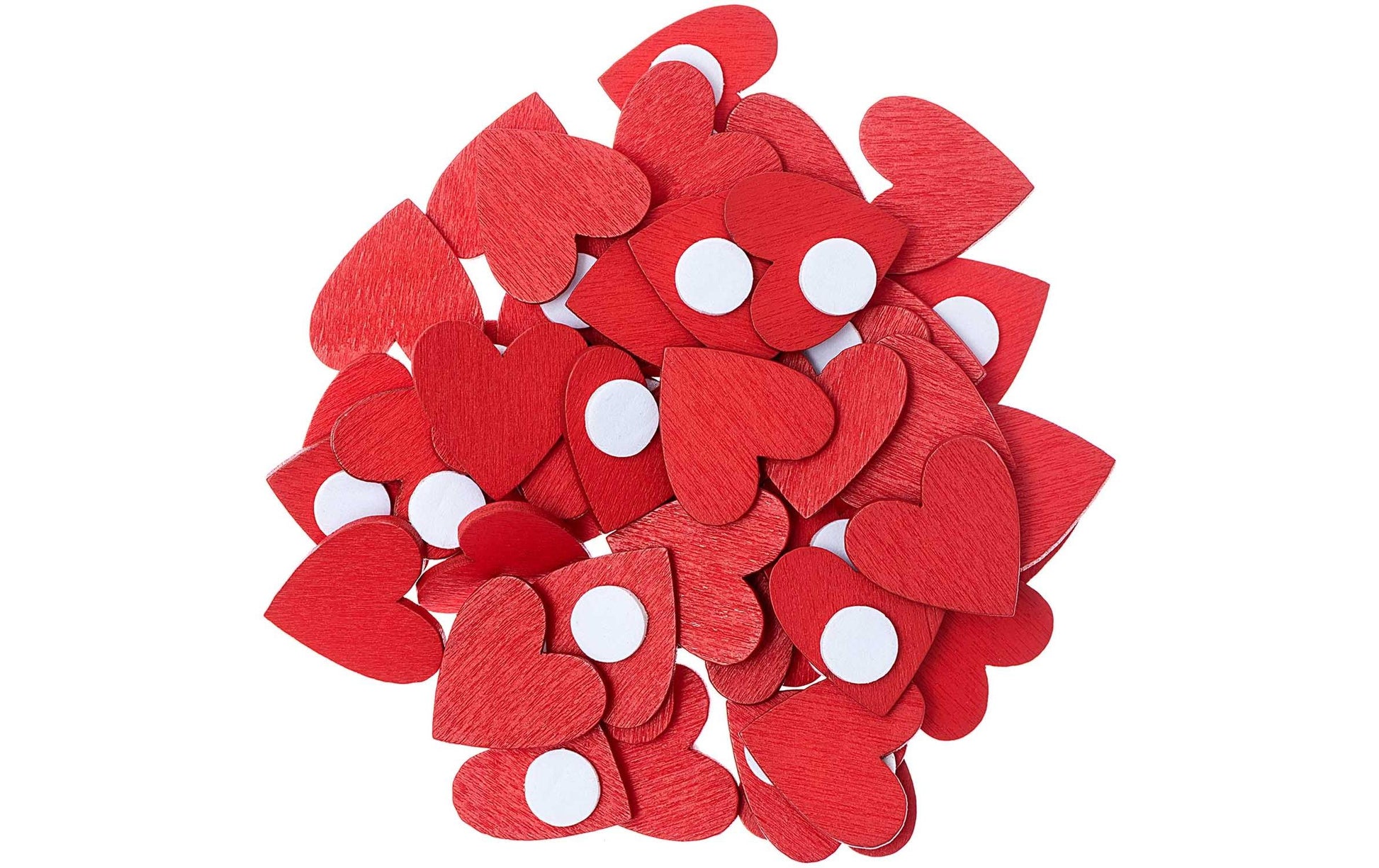 Rico Design Sticker, Herz, Rot, 48 Stk