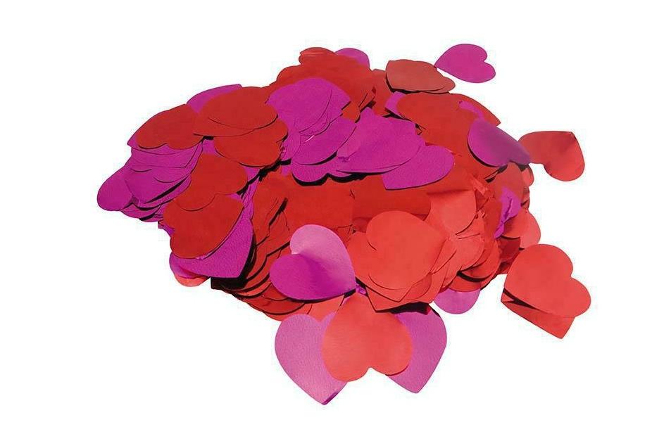 Rico Design Konfetti Herzen – Rot – 50 g – Folie – 1 Stk