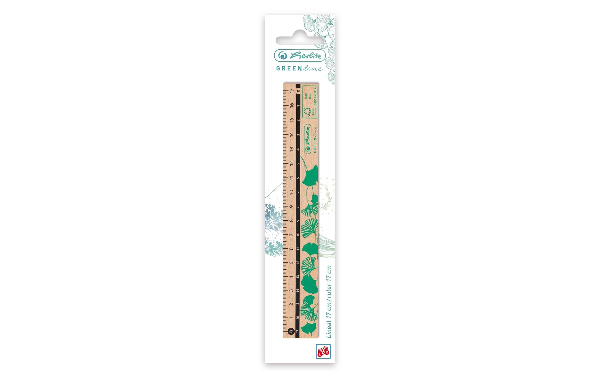 Herlitz Lineal – Holz – 17 cm – Braun