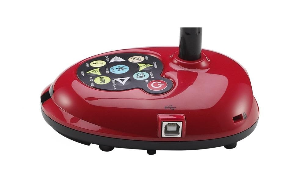 Lumens Visualizer DC172 – Dokumentenkamera, 4K, 6,8× optischer Zoom, Rot