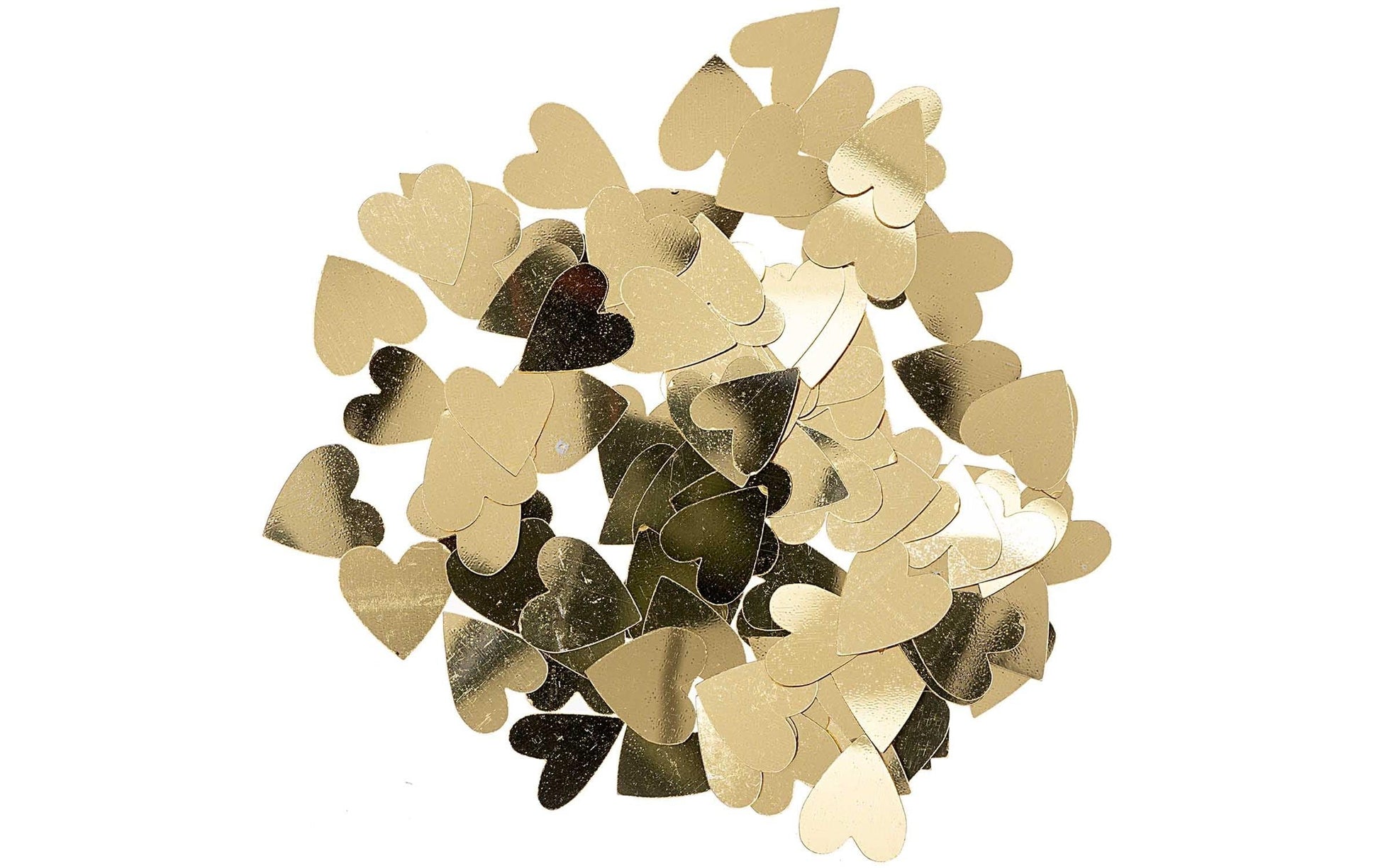Rico Design Konfetti Herz – Gold – Kunststoff – 100 Stk