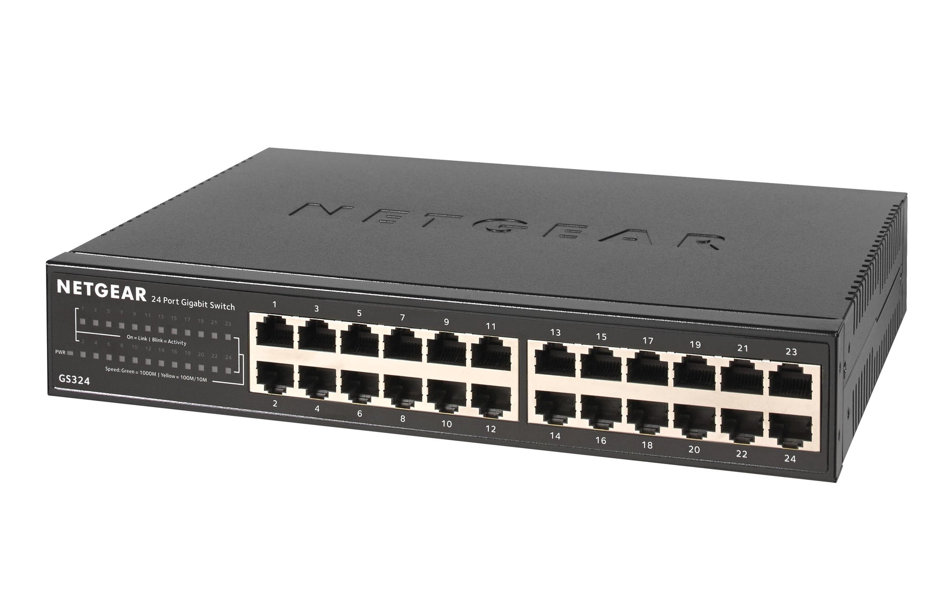 NETGEAR GS324 – Unmanaged Switch – 24× 1G, 19", 1U
