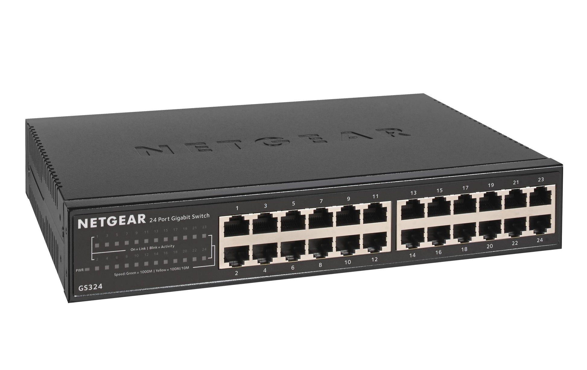 NETGEAR GS324 – Unmanaged Switch – 24× 1G, 19", 1U