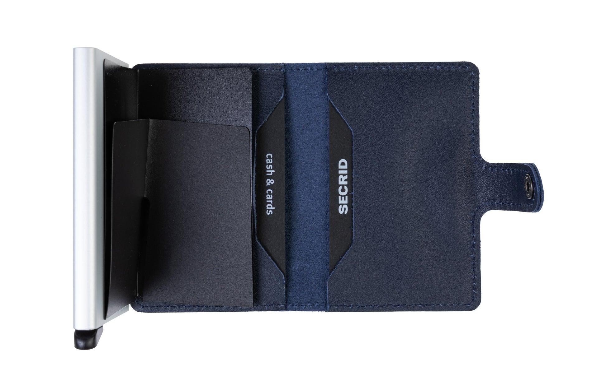 Secrid Miniwallet (Brieftasche) – RFID-Schutz, Slider-Verschluss – 4–6 Karten – Navy