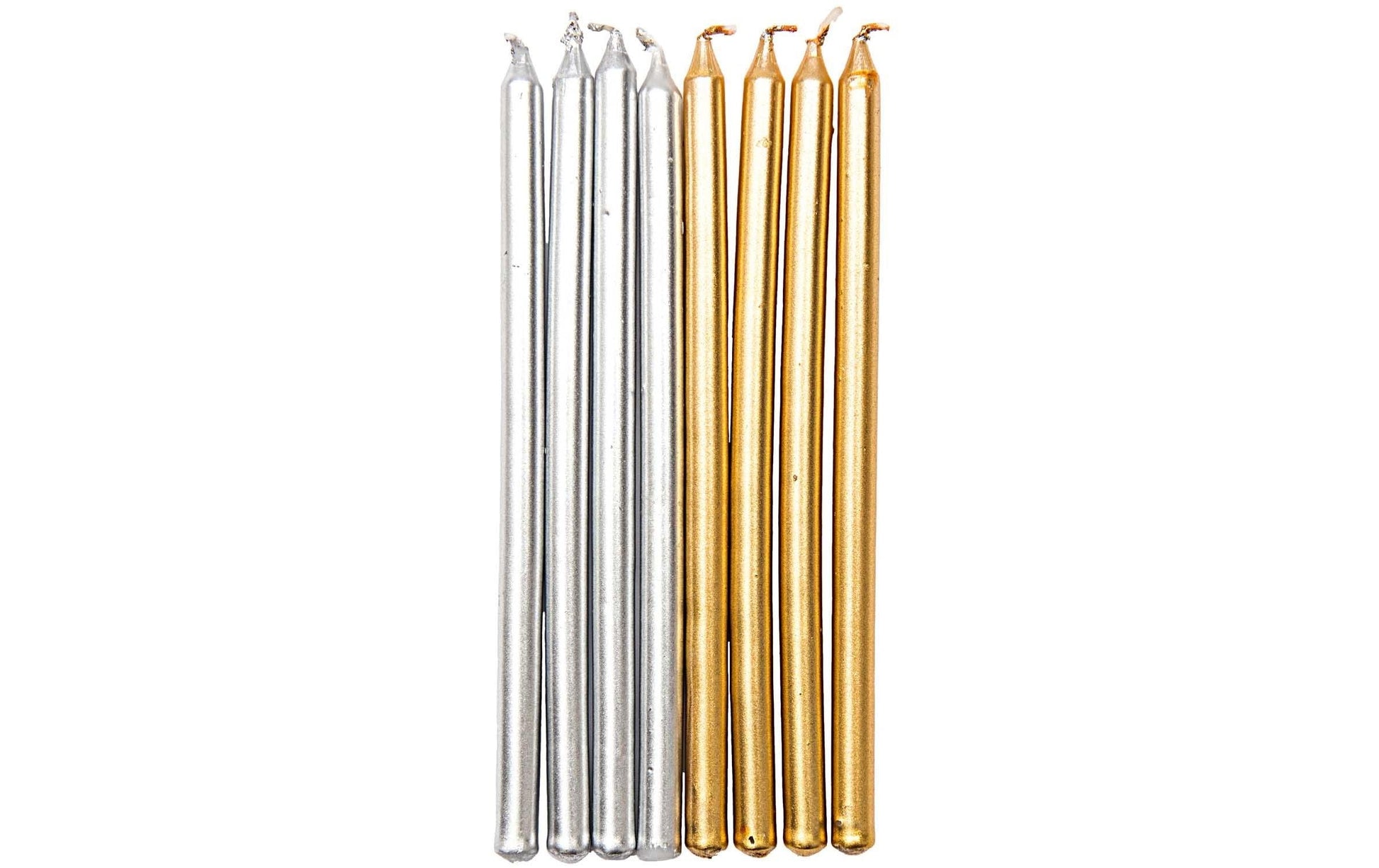 Rico Design Geburtstagskerzen – Gold/Silber – 16 Stk