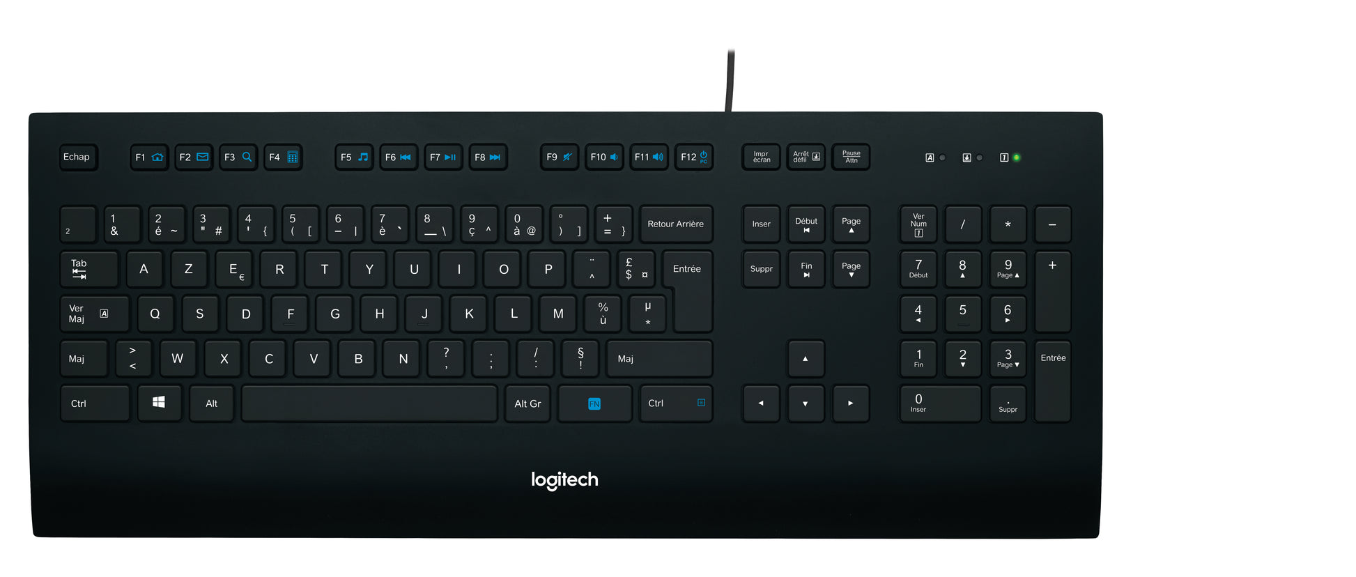 Logitech K280e – Tastatur, kabelgebunden, FR-Layout (FR)