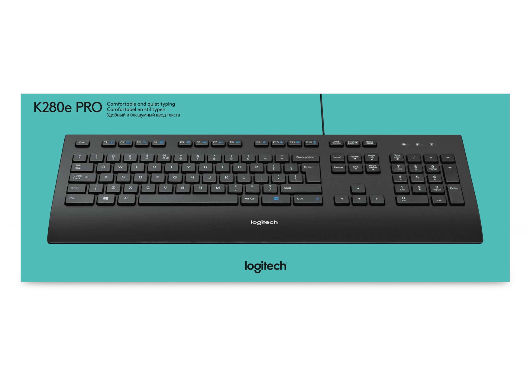 Logitech K280e – Tastatur, kabelgebunden, FR-Layout (FR)
