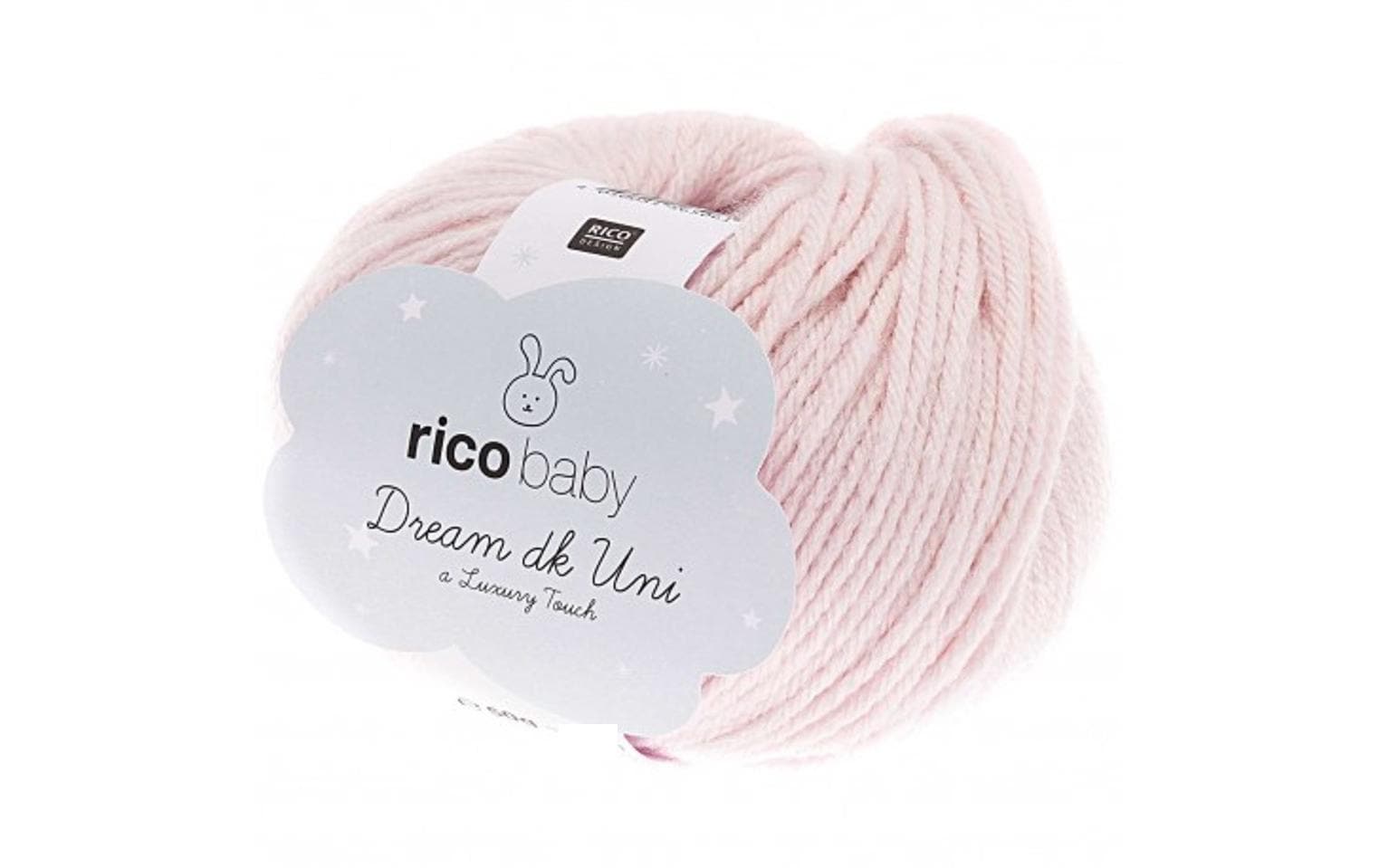 Rico Design Baby Dream Uni DK Garn Rosa – 50 g, 115 m, Nadel 4 mm, 50% Polyamid/50% Polyacryl, 1 Stk.