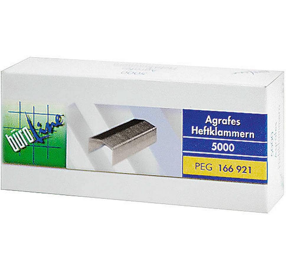 Buroline Büroline Heftklammern – B8, 6 mm, 5'000 Stück